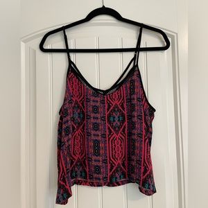 Tribal print top